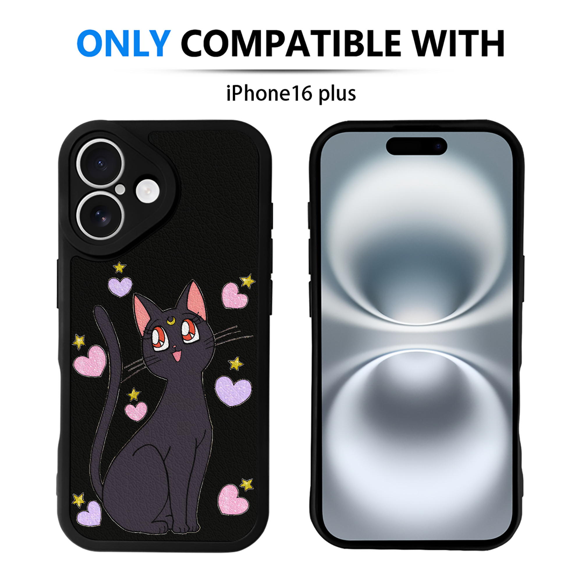 （画像用） 美少女戦士セーラームーン Sailor Moon 【iPhone 16シリーズ対応】シリコンスマホケース（レザー調） 材質：シリコン